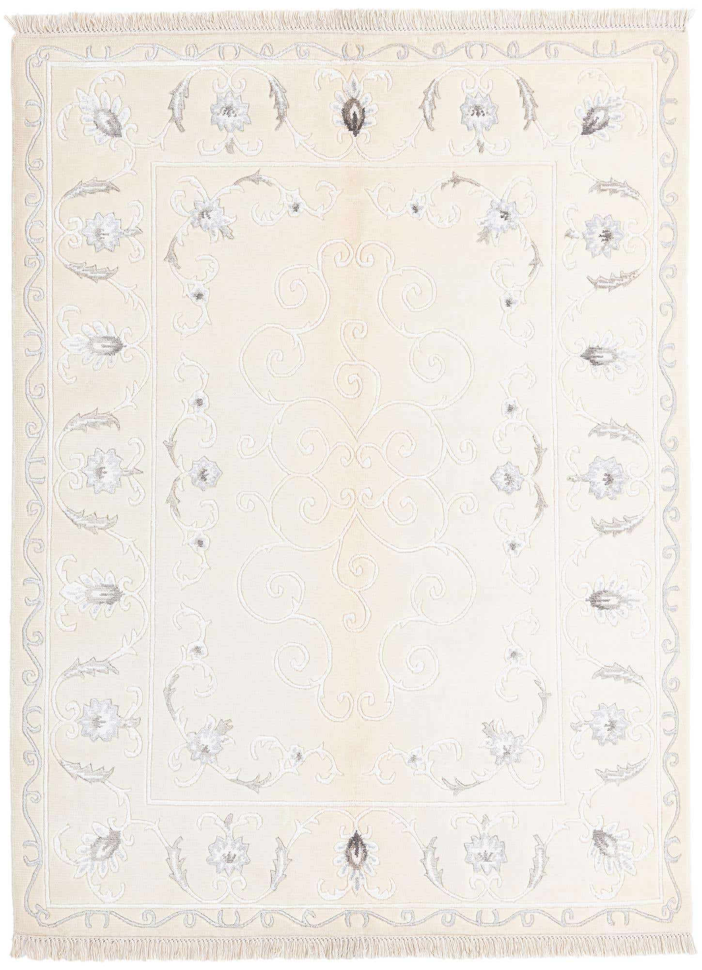4' 11 x 6' 7 Hand Knotted Darya Wool Rug