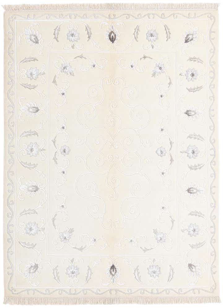 4' 11 x 6' 7 Hand Knotted Darya Wool Rug