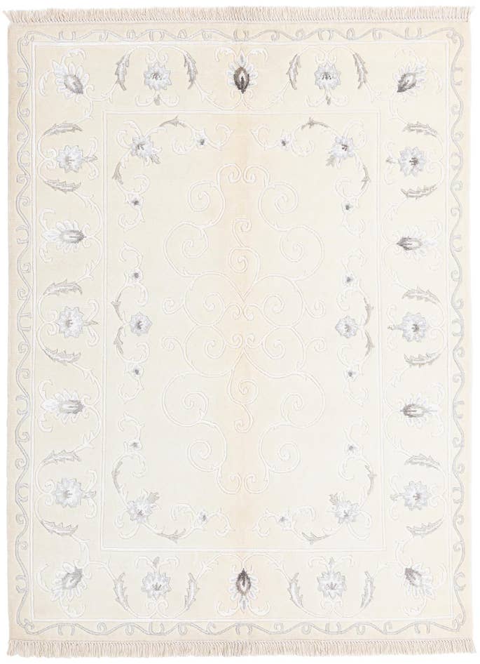 Detail image of 4' 11 x 6' 7 Hand Knotted Darya Wool Rug