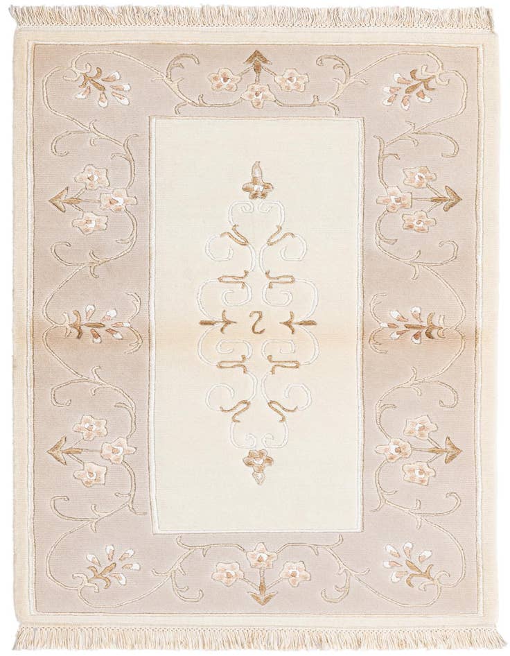 Detail image of 2' 8 x 4' 10 Hand Knotted Darya Wool Rug