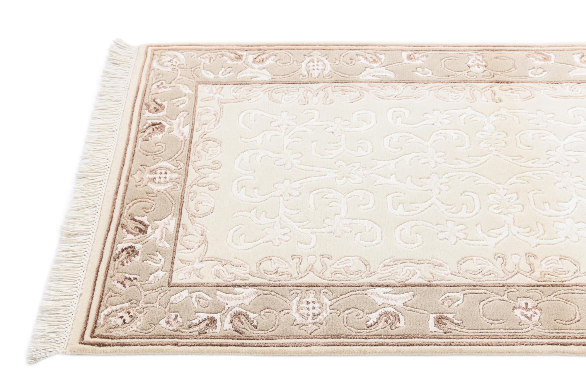2' 7 x 4' 11 Hand Knotted Darya Wool Rug