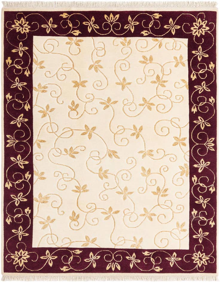 Detail image of 4' 6 x 6' 8 Hand Knotted Darya Rug