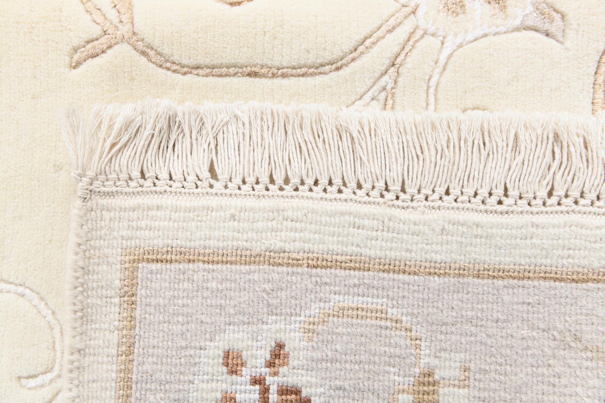 5' 1 x 6' 4 Hand Knotted Darya Wool Rug