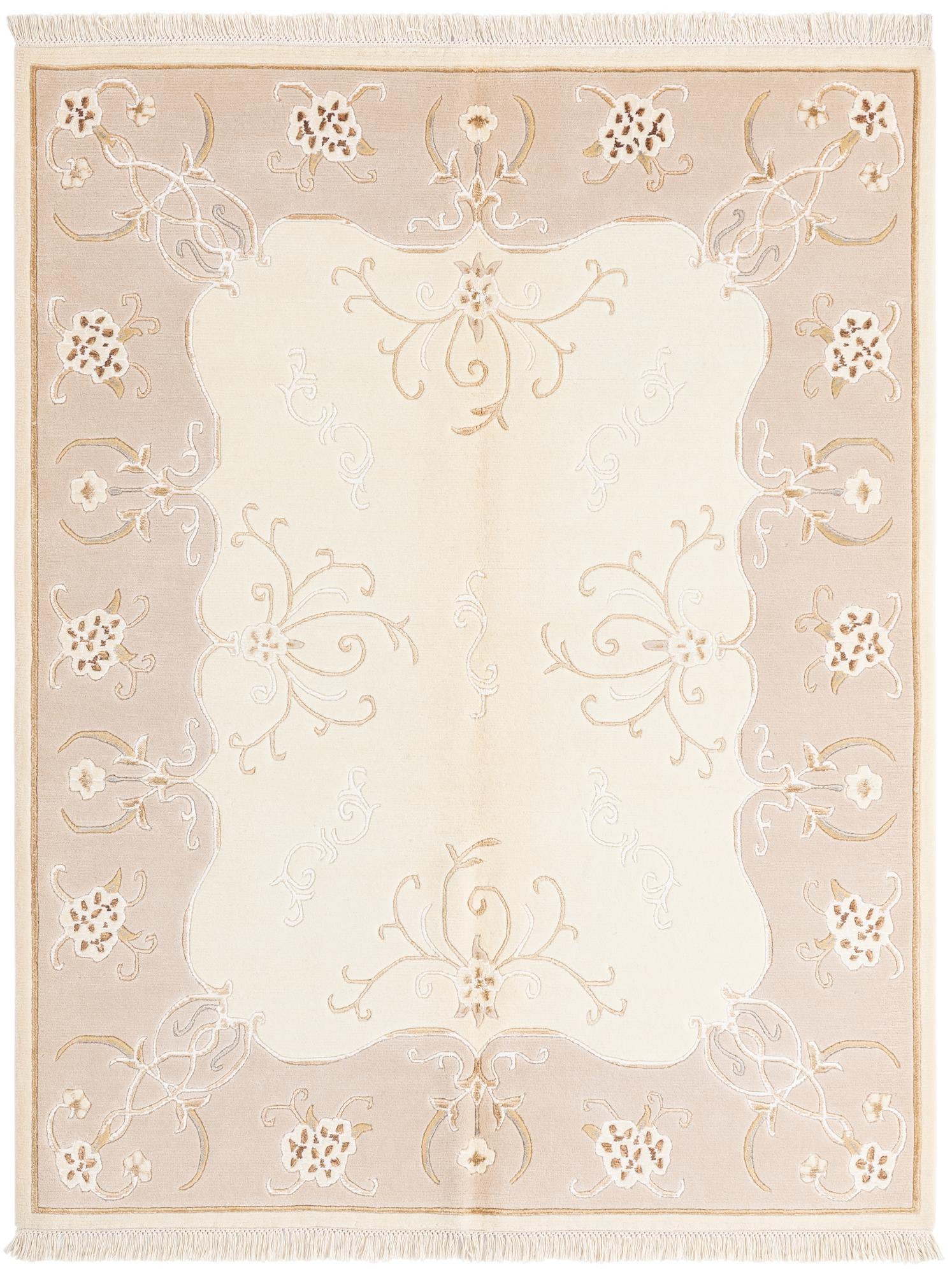 5' 1 x 6' 4 Hand Knotted Darya Wool Rug