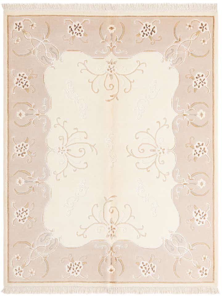 5' 1 x 6' 4 Hand Knotted Darya Wool Rug