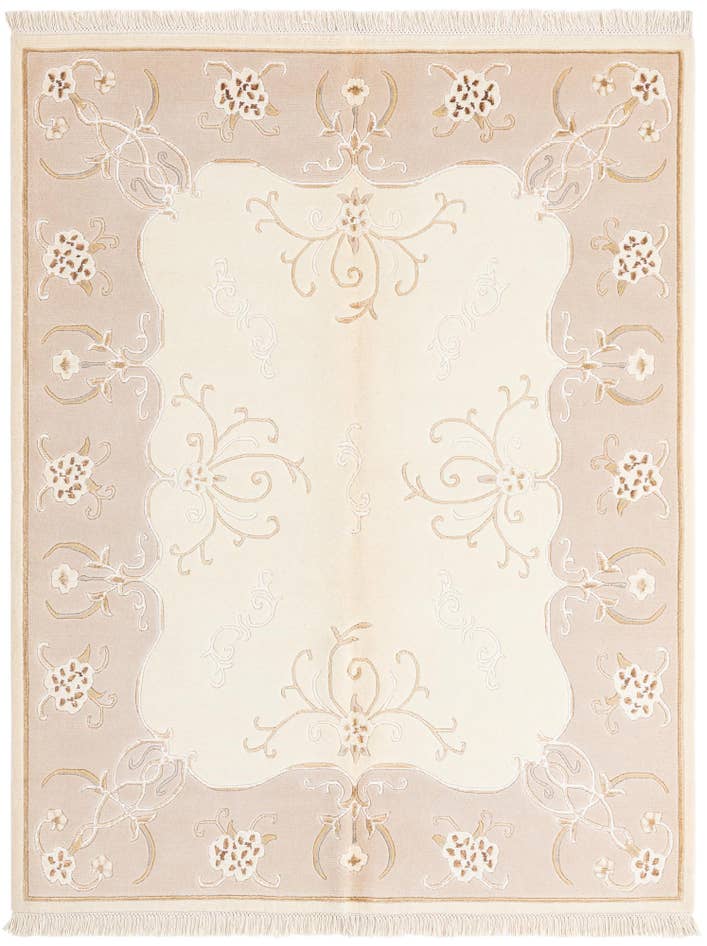 Detail image of 5' 1 x 6' 4 Hand Knotted Darya Wool Rug