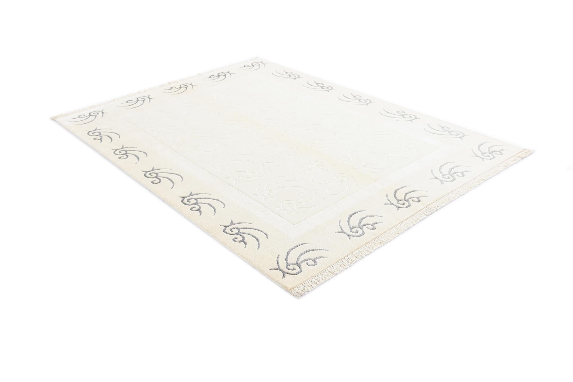 5' 1 x 6' 9 Hand Knotted Darya Wool Rug