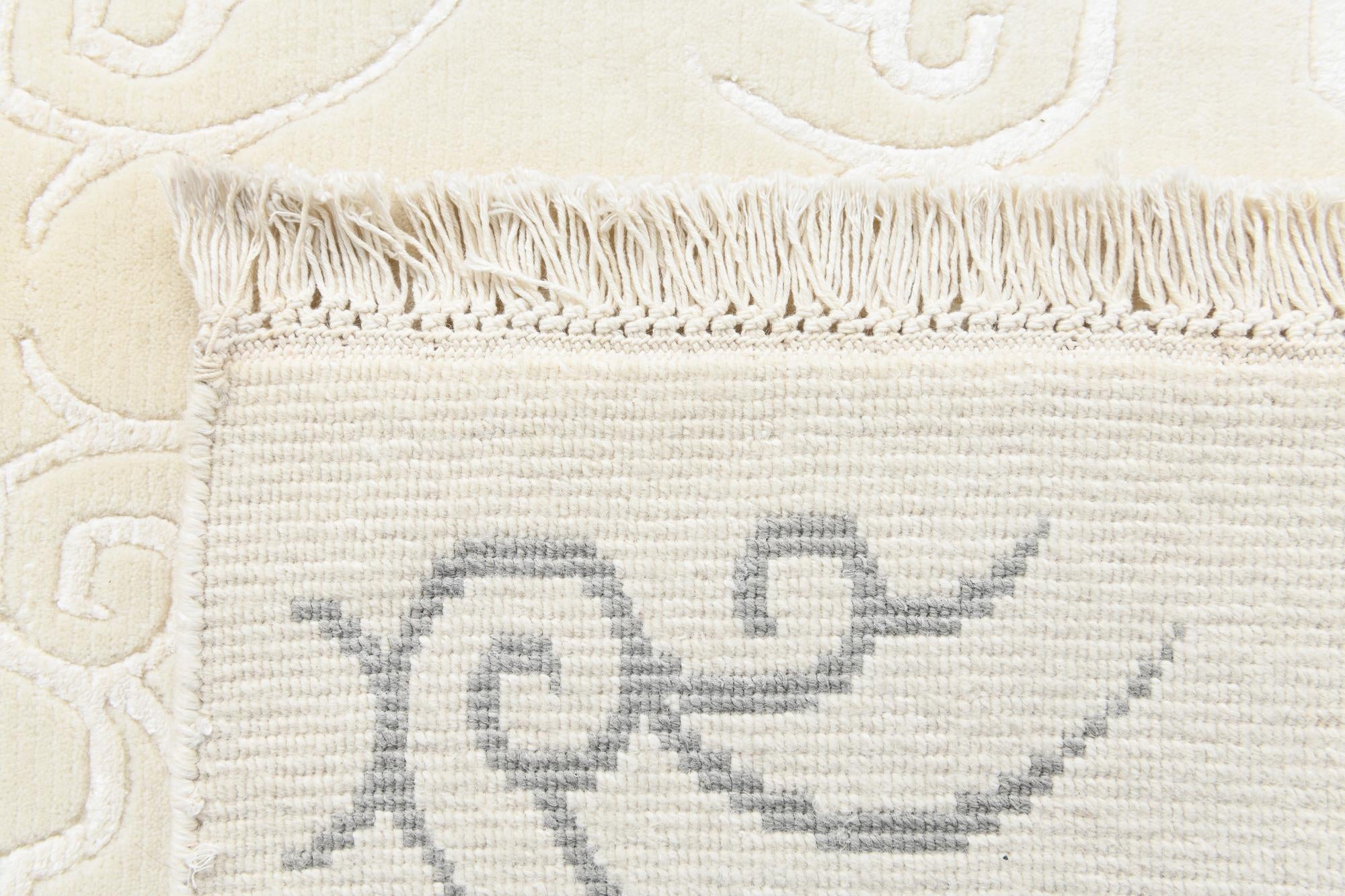 5' 1 x 6' 9 Hand Knotted Darya Wool Rug