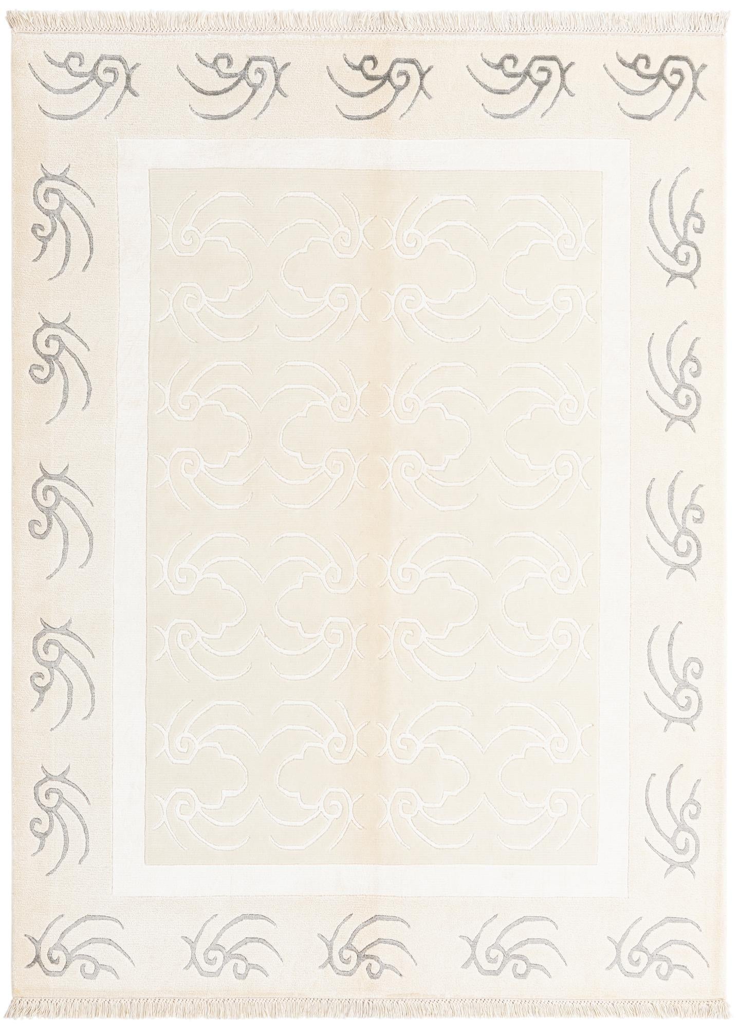 5' 1 x 6' 9 Hand Knotted Darya Wool Rug