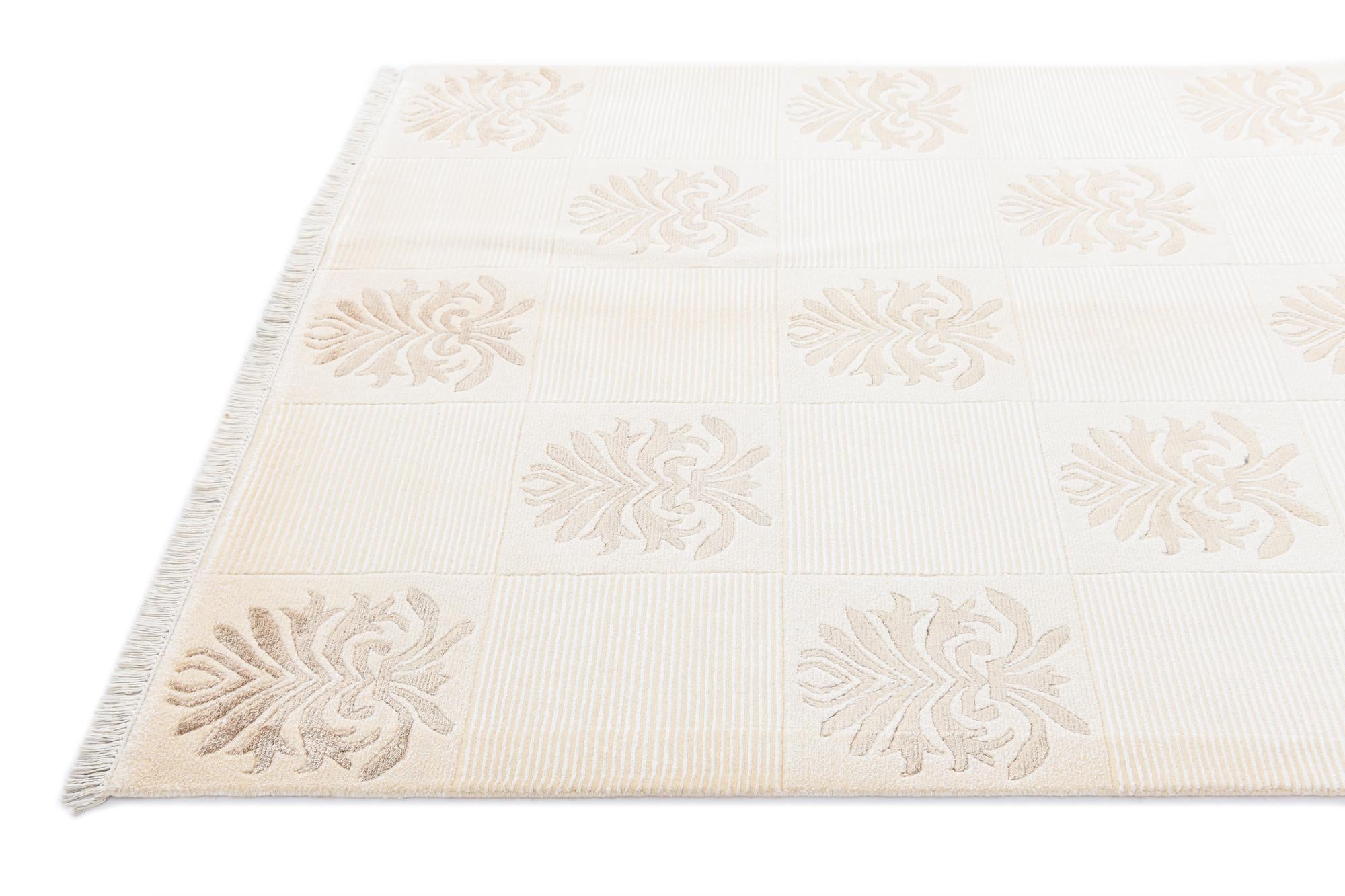 4' 11 x 6' 8 Hand Knotted Darya Wool Rug