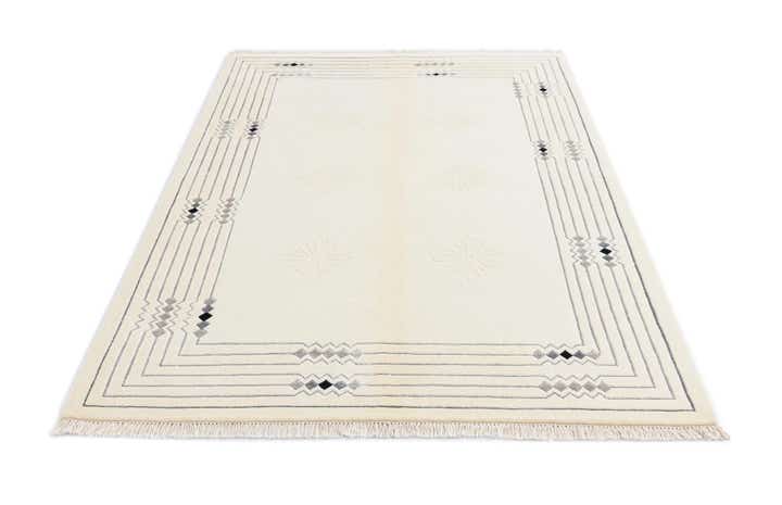 4' 8 x 6' 8 Hand Knotted Darya Wool Rug