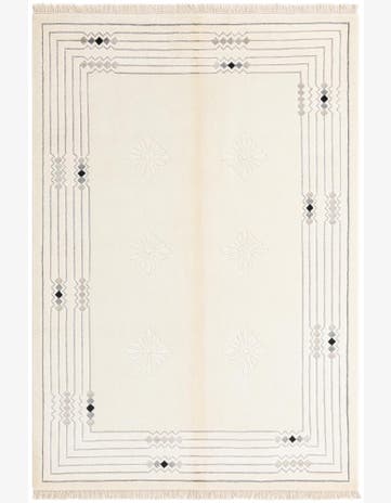 4' 8 x 6' 8 Hand Knotted Darya Wool Rug
