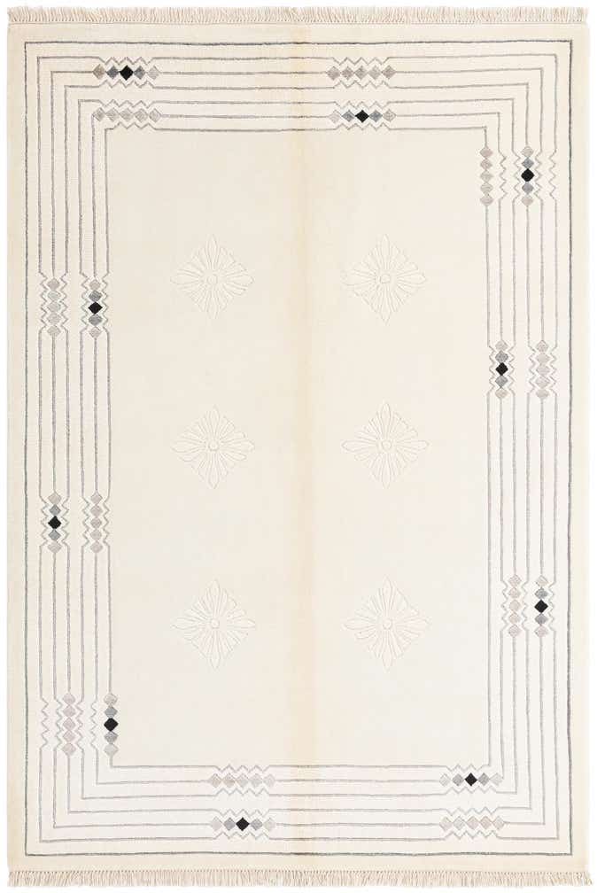 4' 8 x 6' 8 Hand Knotted Darya Wool Rug