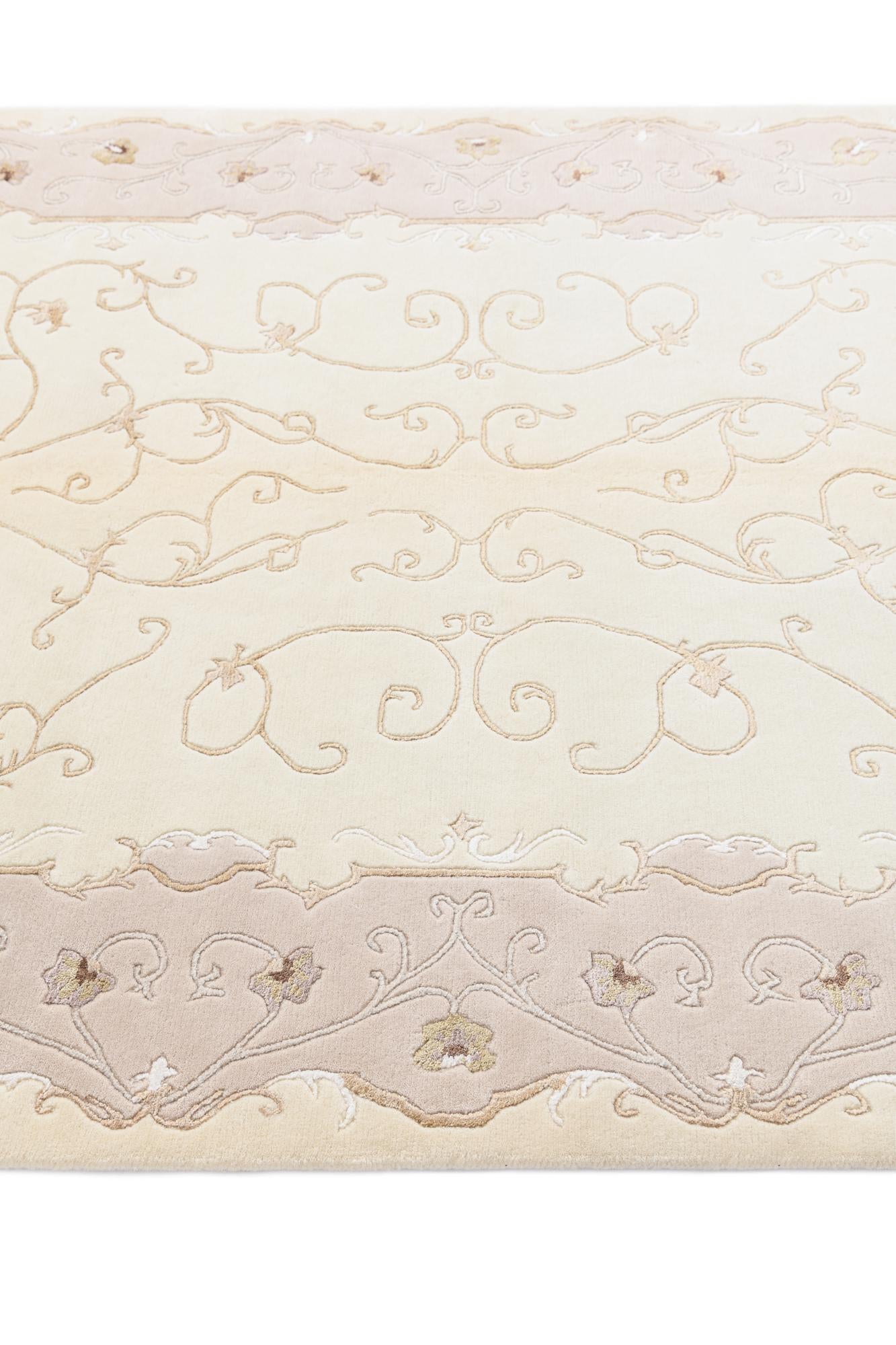 4' 11 x 6' 7 Hand Knotted Darya Wool Rug