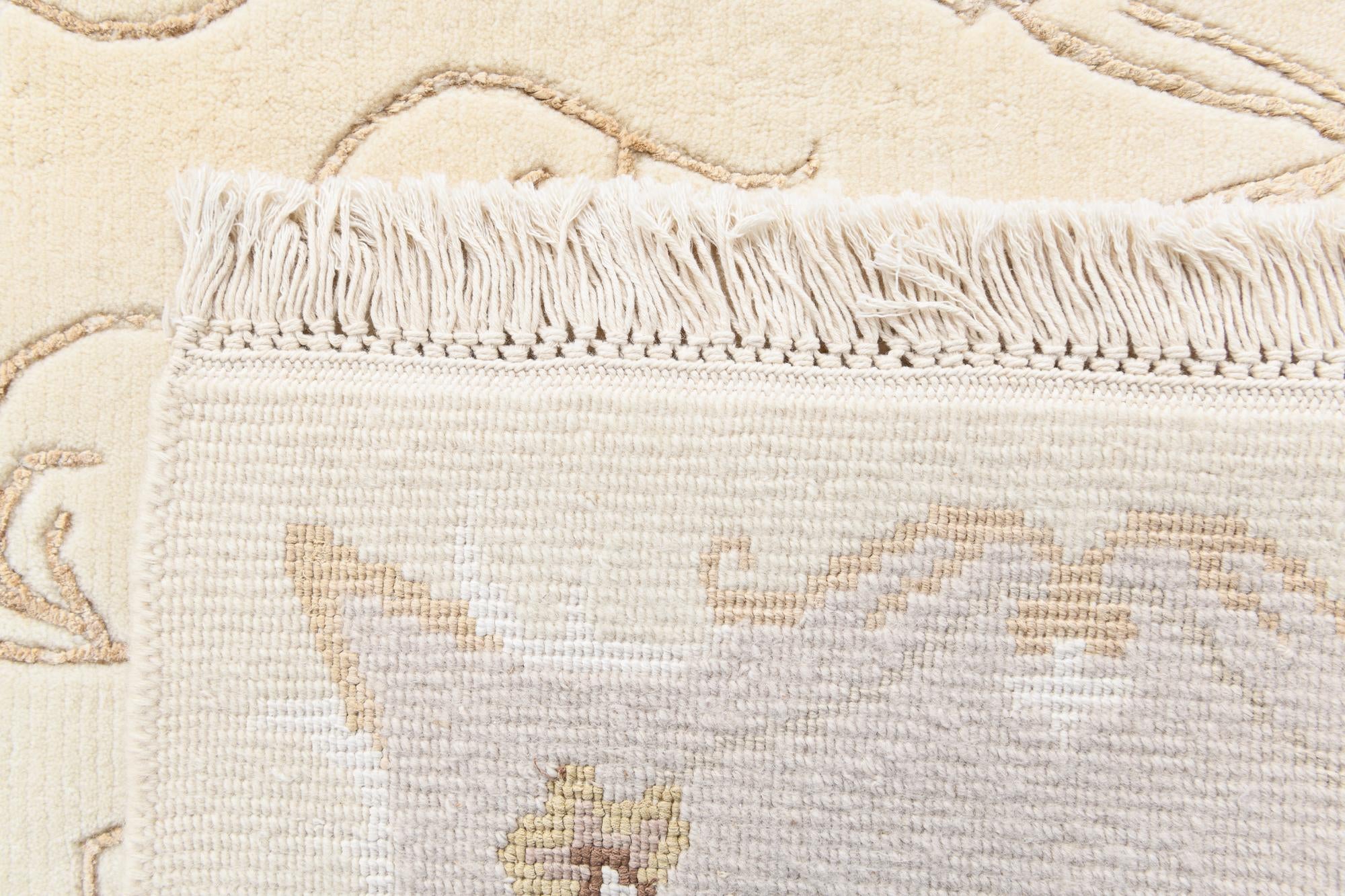 4' 11 x 6' 7 Hand Knotted Darya Wool Rug