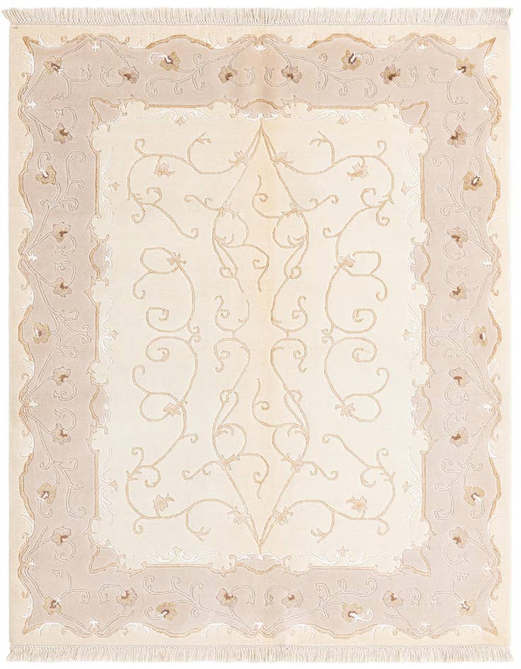 Detail image of 4' 11 x 6' 7 Hand Knotted Darya Wool Rug