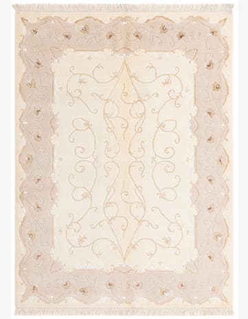 4' 11 x 6' 7 Hand Knotted Darya Wool Rug