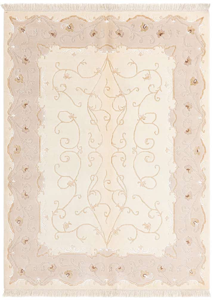 4' 11 x 6' 7 Hand Knotted Darya Wool Rug