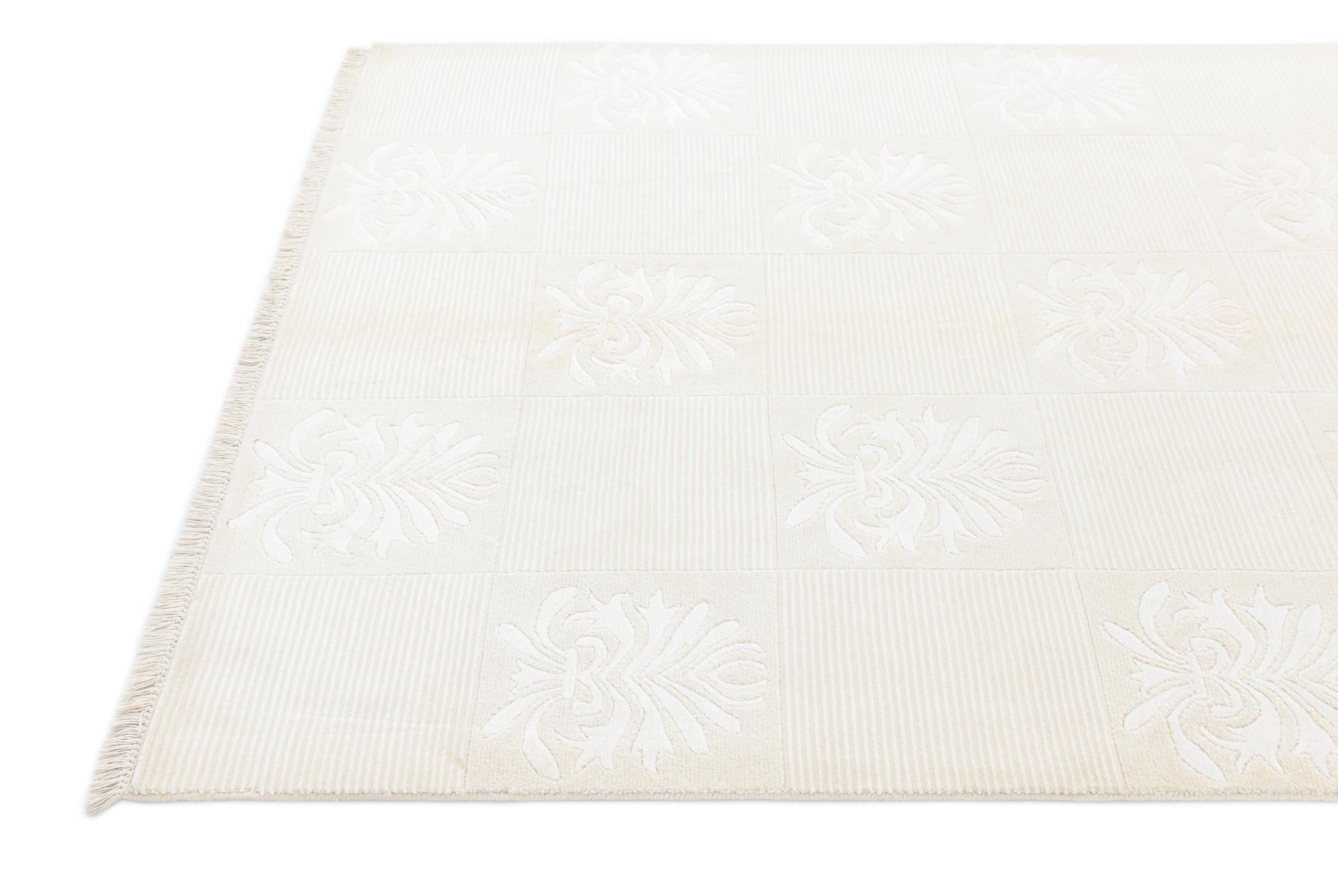 4' 11 x 6' 8 Hand Knotted Darya Wool Rug