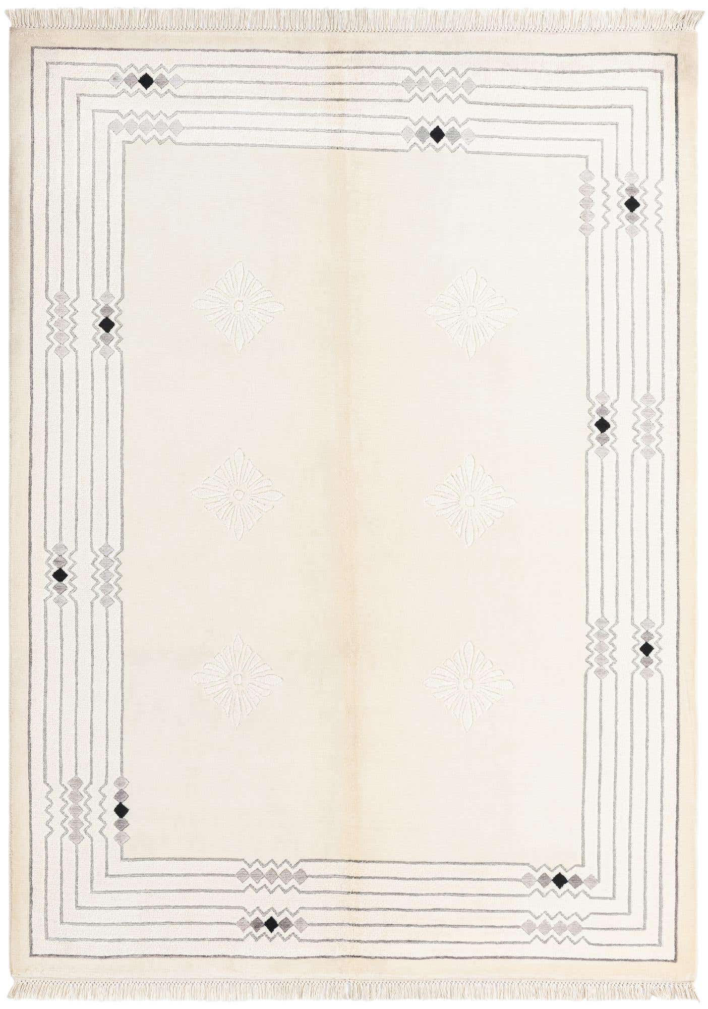 4' 10 x 6' 8 Hand Knotted Darya Wool Rug