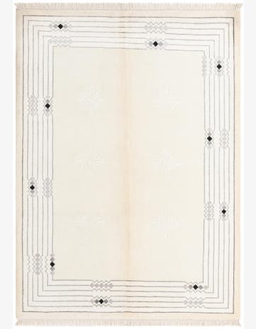 4' 10 x 6' 8 Hand Knotted Darya Wool Rug