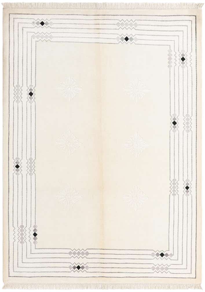 4' 10 x 6' 8 Hand Knotted Darya Wool Rug