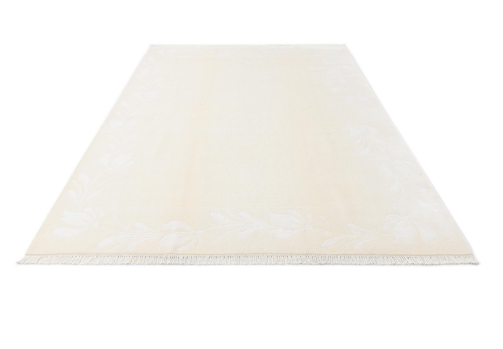 6' 7 x 9' 10 Hand Knotted Darya Wool Rug
