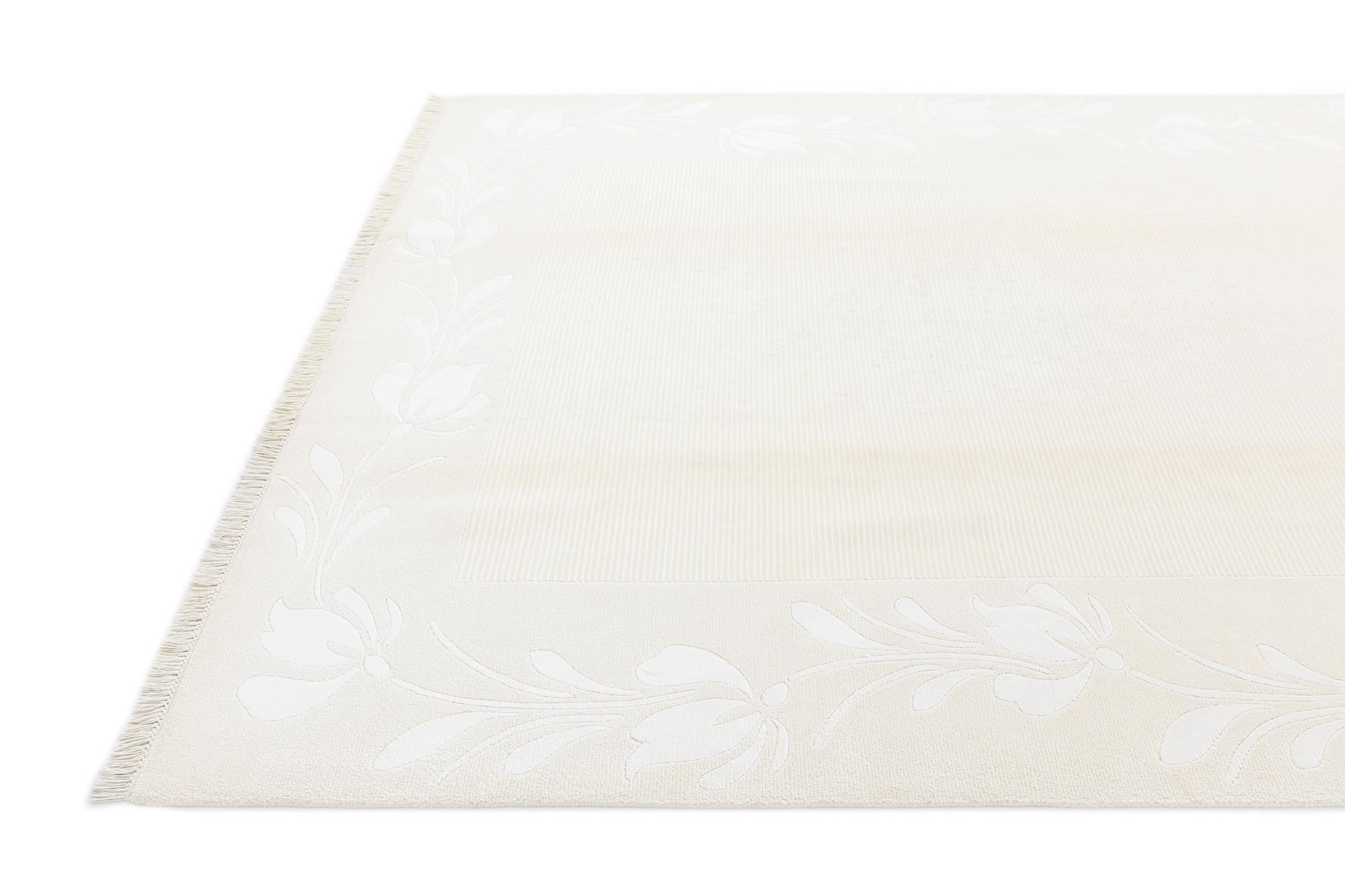 6' 7 x 9' 10 Hand Knotted Darya Wool Rug