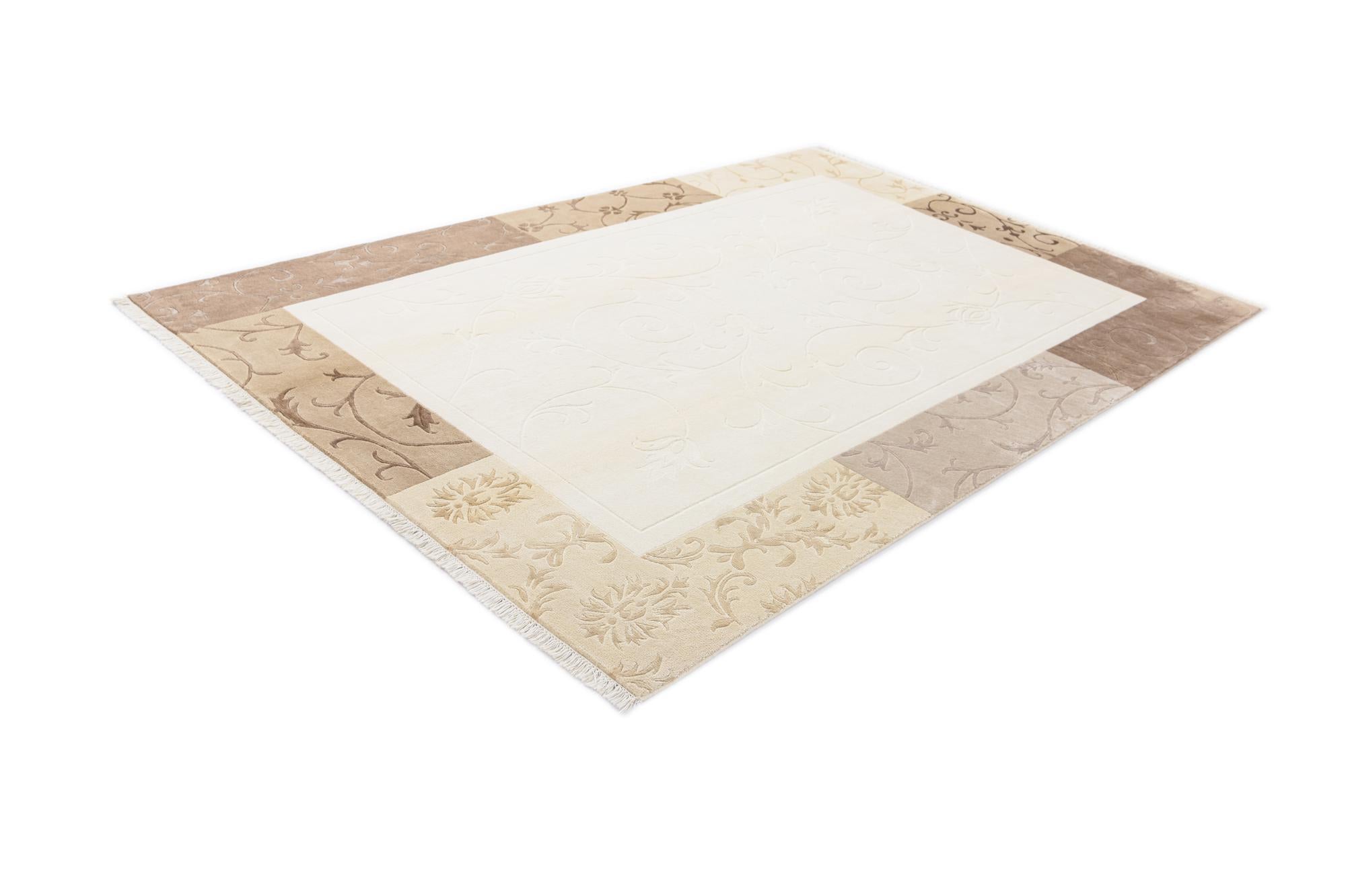 6' 8 x 9' 11 Hand Knotted Darya Wool Rug