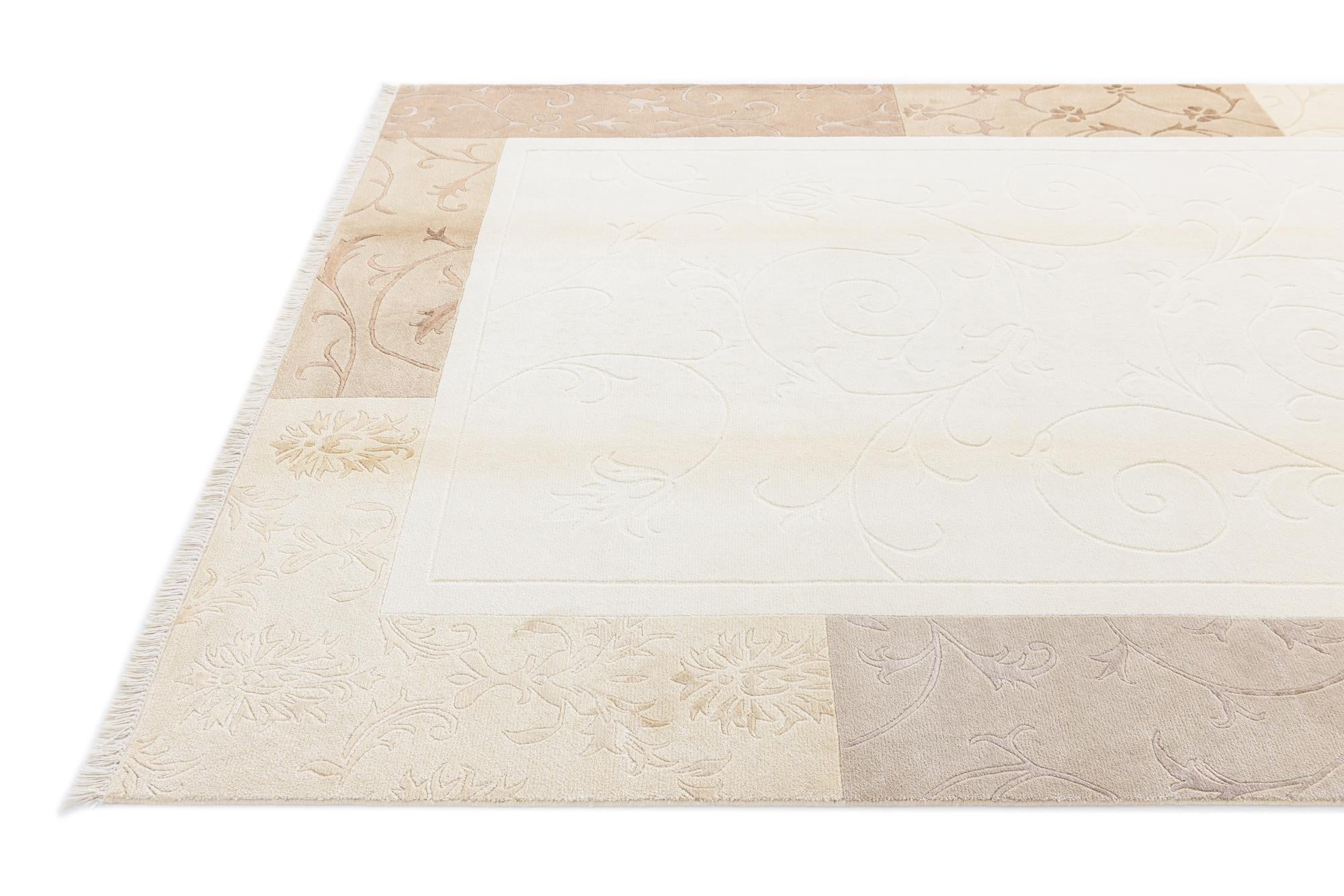 6' 8 x 9' 11 Hand Knotted Darya Wool Rug