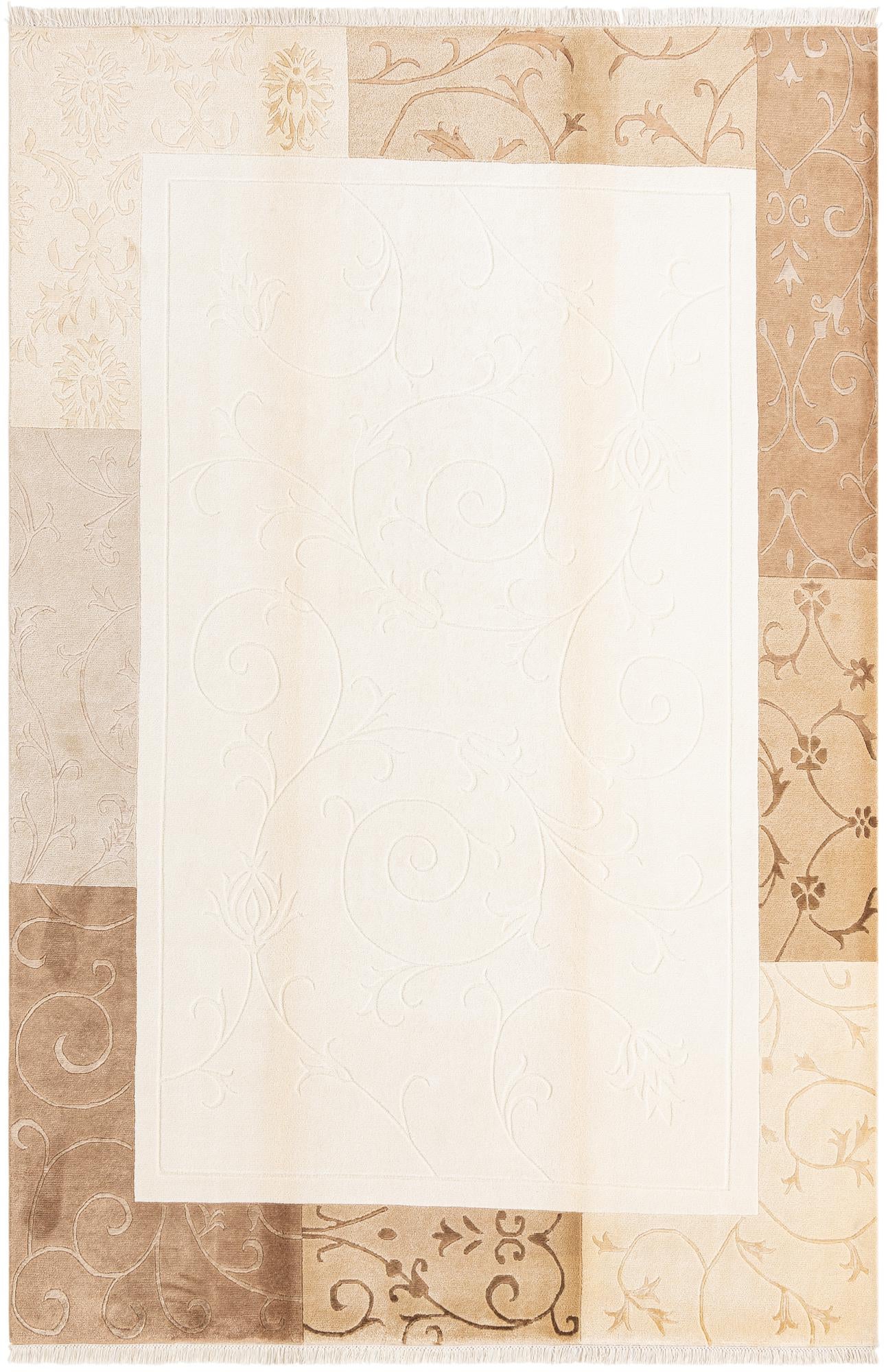 6' 8 x 9' 11 Hand Knotted Darya Wool Rug