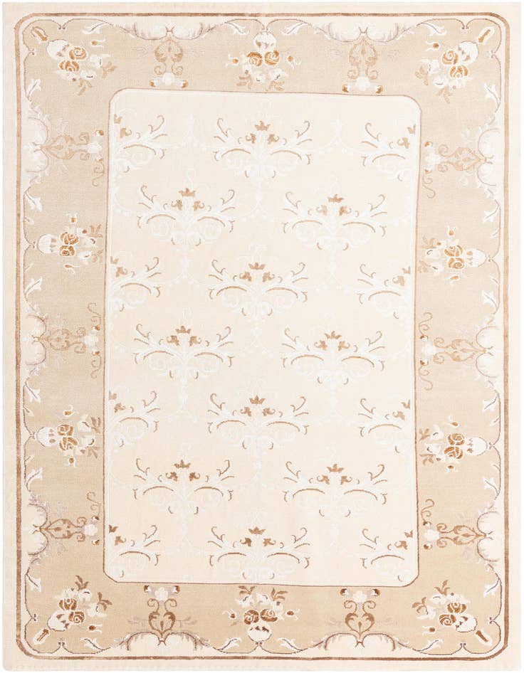 Detail image of 6' 8 x 10' Hand Knotted Darya Wool Rug