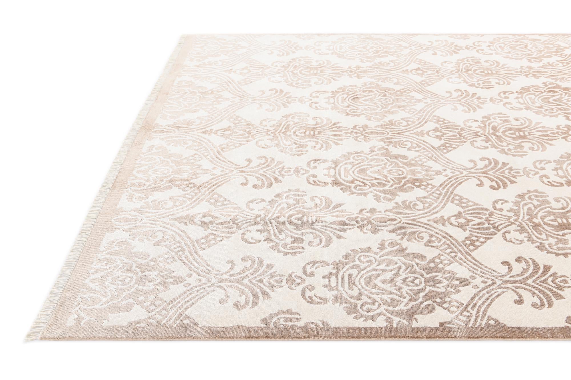 6' 9 x 9' 11 Hand Knotted Darya Wool Rug