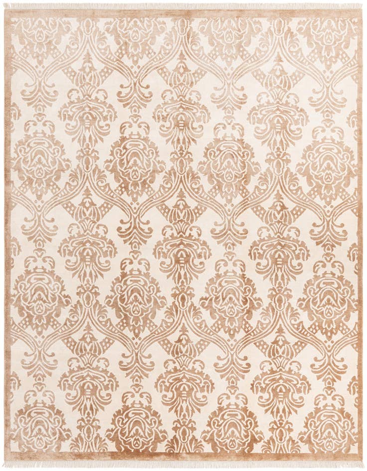 Detail image of 6' 9 x 9' 11 Hand Knotted Darya Wool Rug