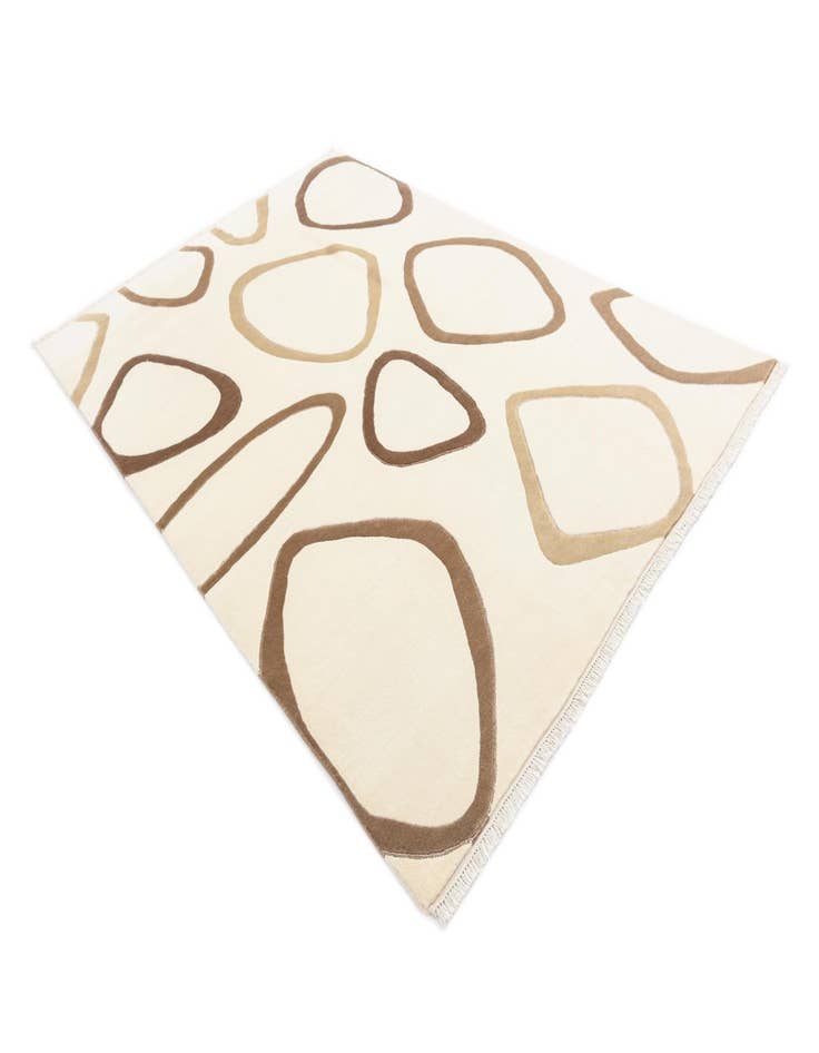 Detail image of 6' 4 x 9' 3  Hand Knotted Darya Wool Rug