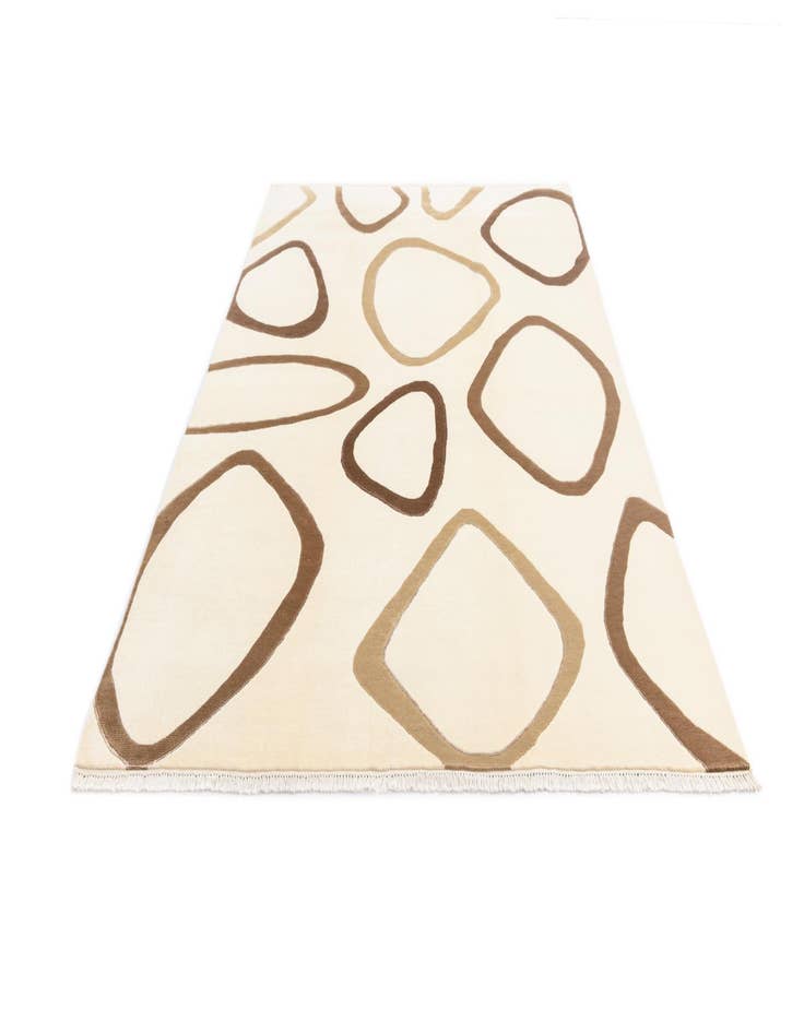 Detail image of 6' 4 x 9' 3  Hand Knotted Darya Wool Rug