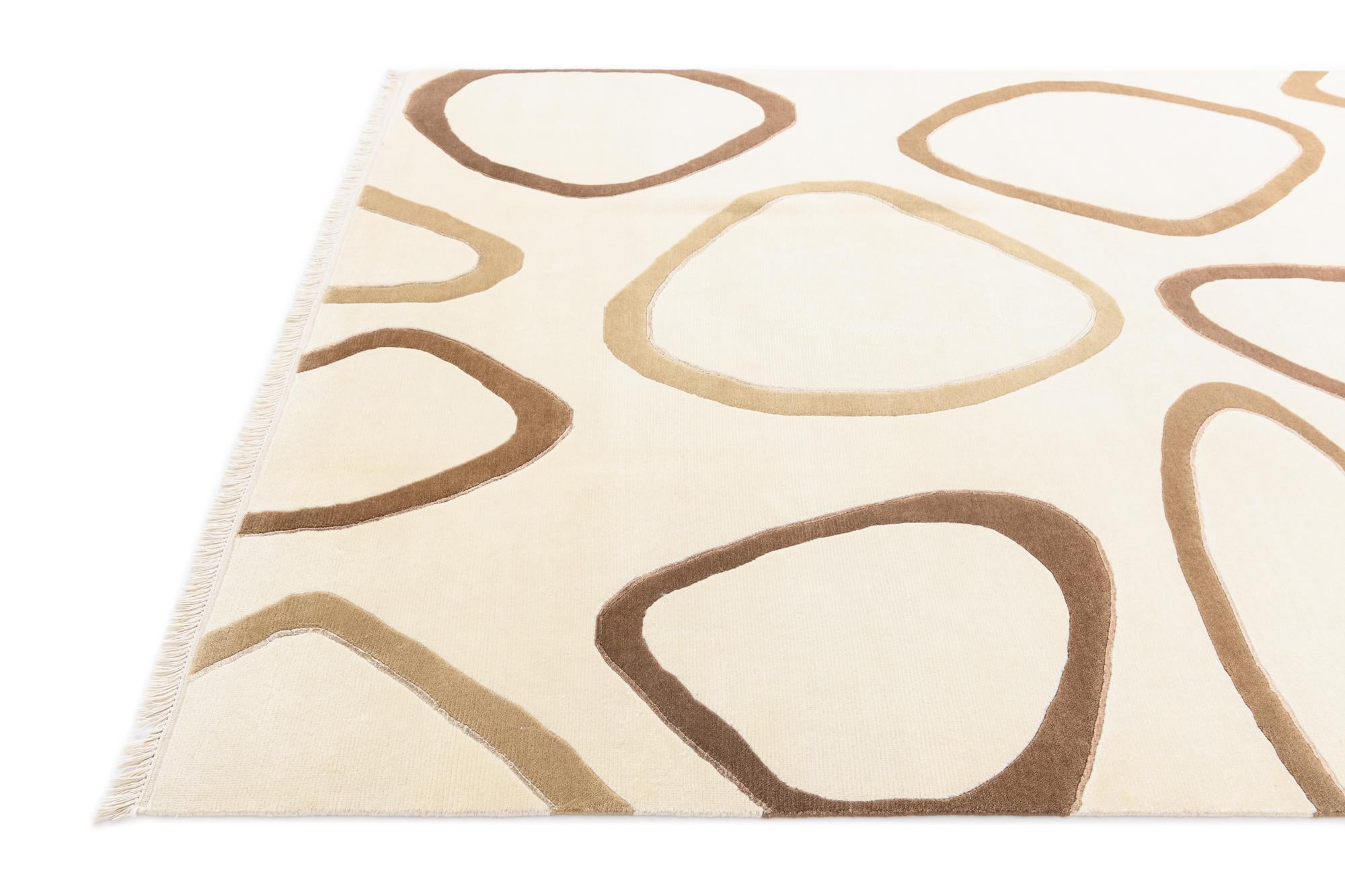 6' 4 x 9' 3 Hand Knotted Darya Wool Rug