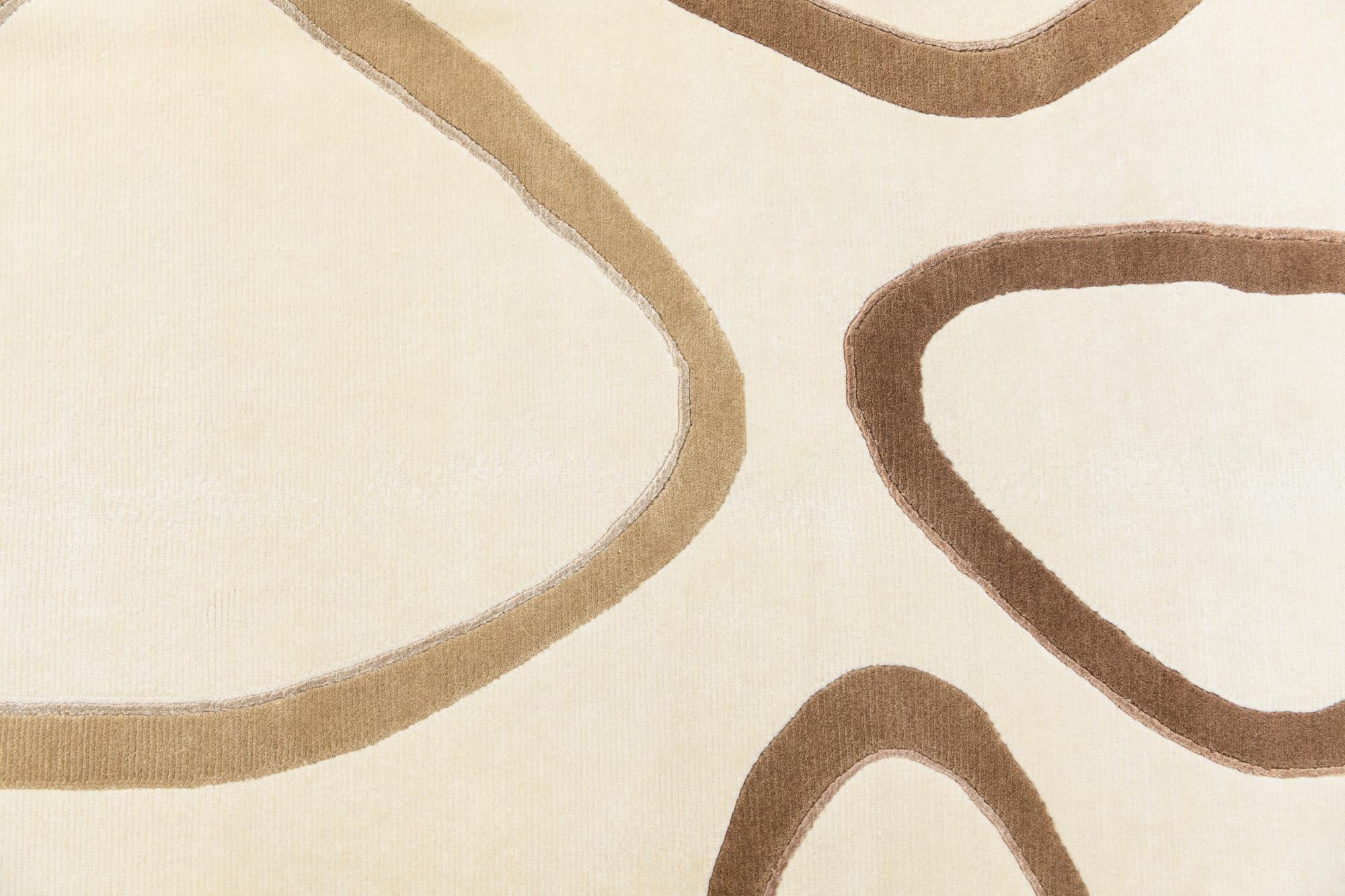 6' 4 x 9' 3 Hand Knotted Darya Wool Rug