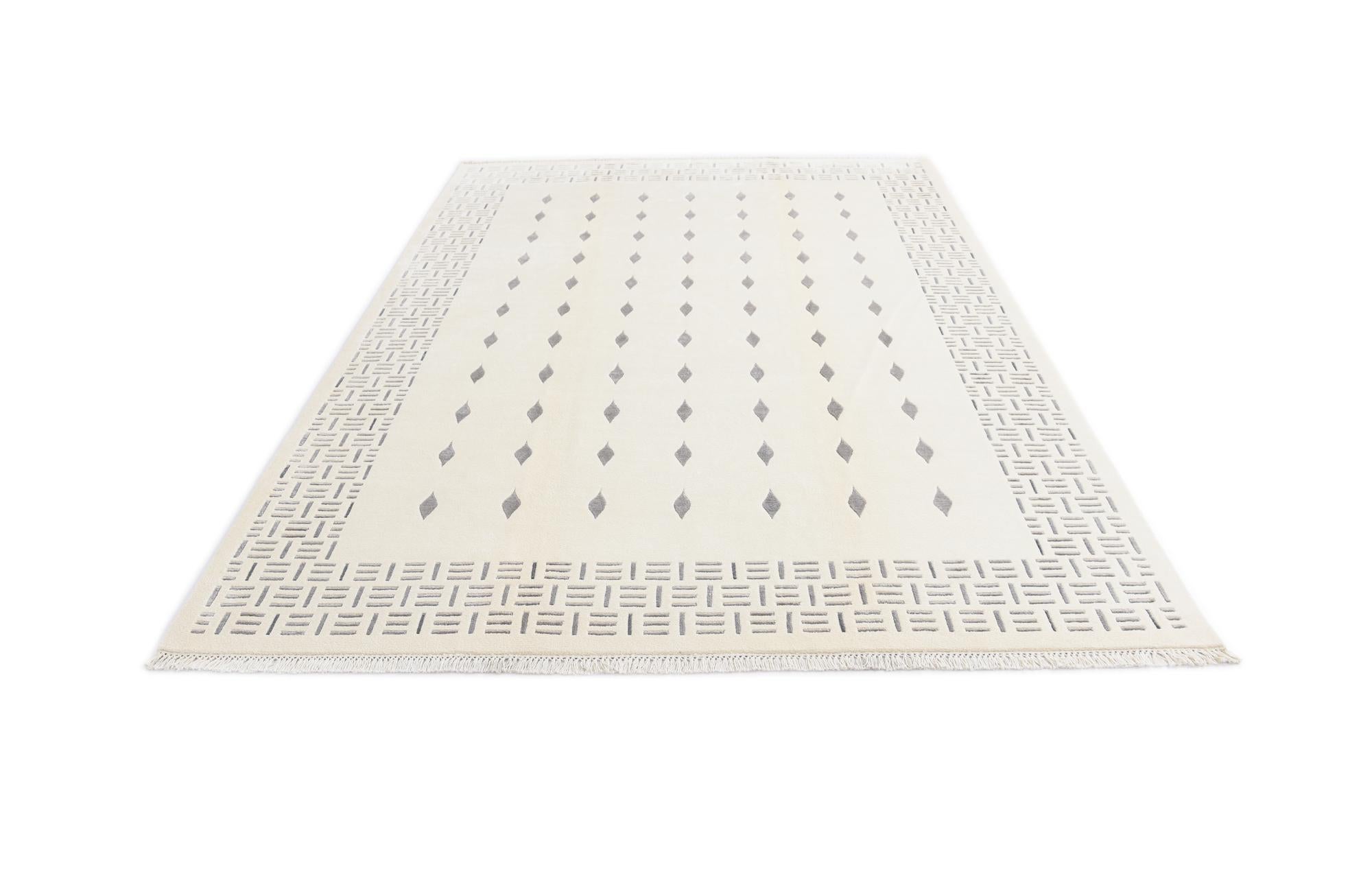 6' 7 x 9' 10 Hand Knotted Darya Wool Rug