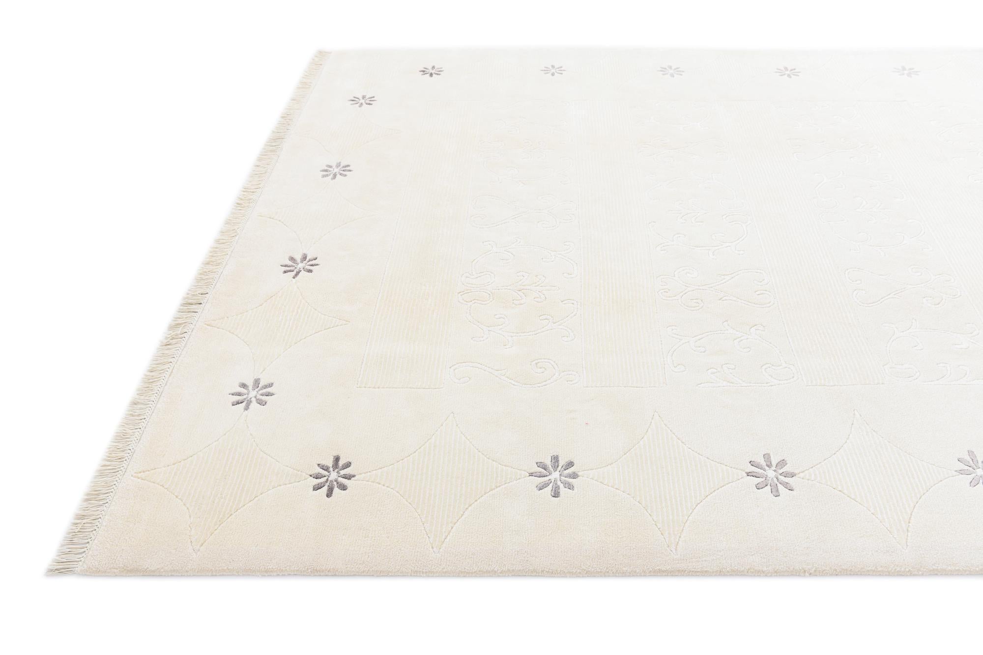 7' x 9' 9 Hand Knotted Darya Wool Rug