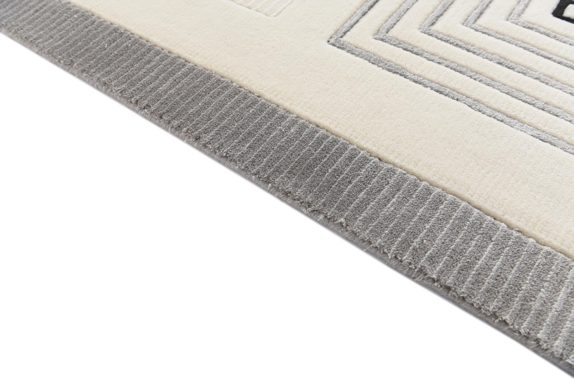 6' 11 x 9' 5 Hand Knotted Darya Wool Rug