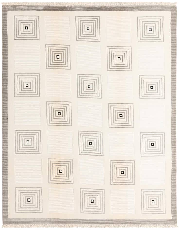 Detail image of 6' 11 x 9' 5 Hand Knotted Darya Wool Rug