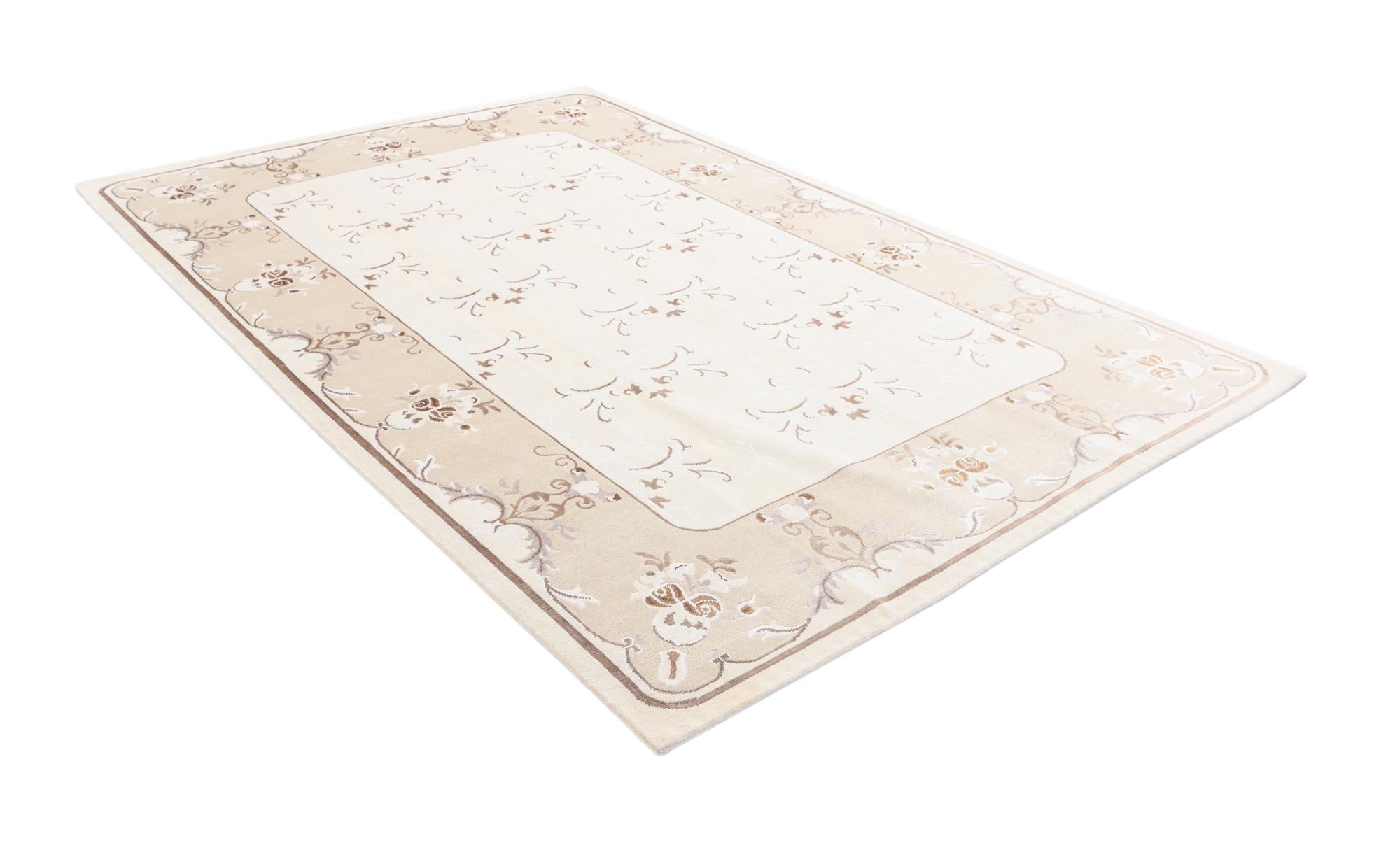 6' 9 x 9' 10 Hand Knotted Darya Wool Rug