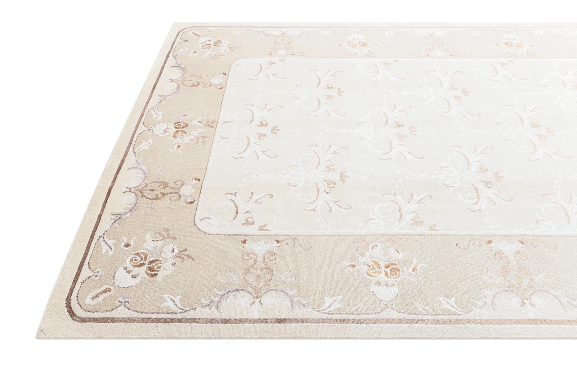 6' 9 x 9' 10 Hand Knotted Darya Wool Rug