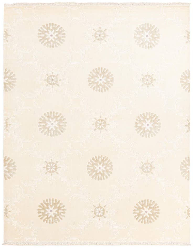 Detail image of 6' 9 x 9' 6 Hand Knotted Darya Wool Rug