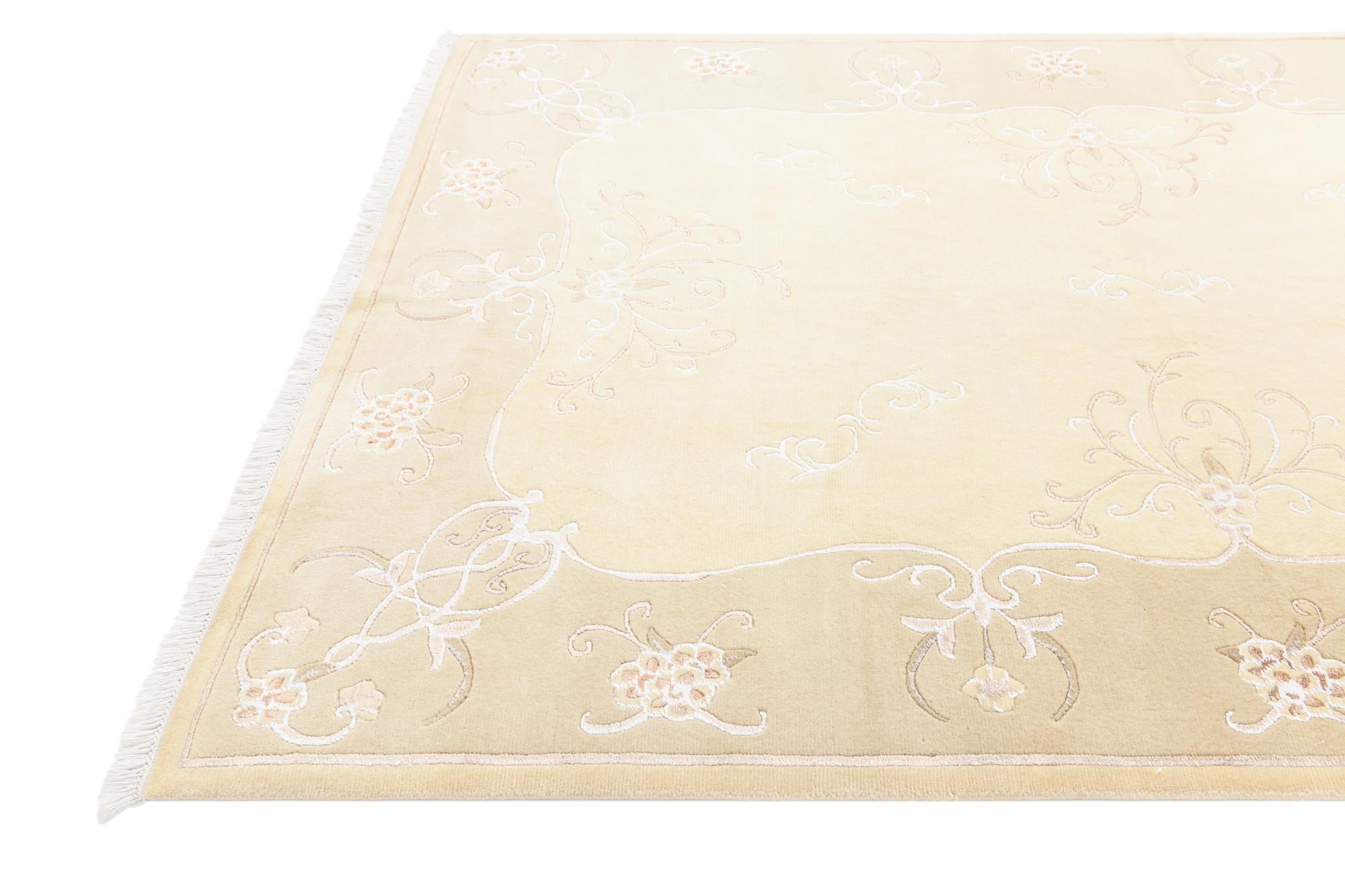6' 6 x 9' 8 Hand Knotted Darya Wool Rug