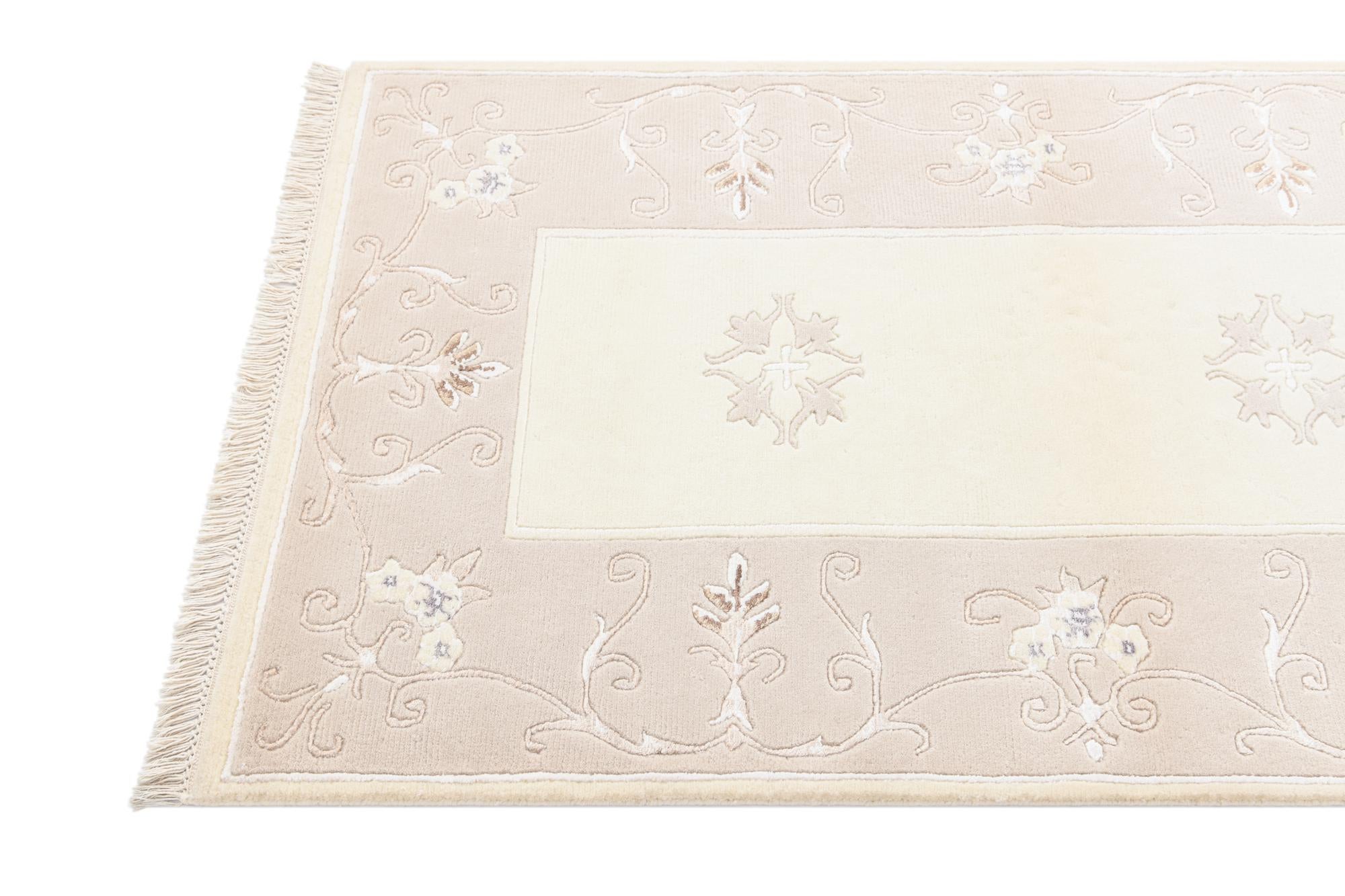 2' 10 x 4' 11 Hand Knotted Darya Wool Rug