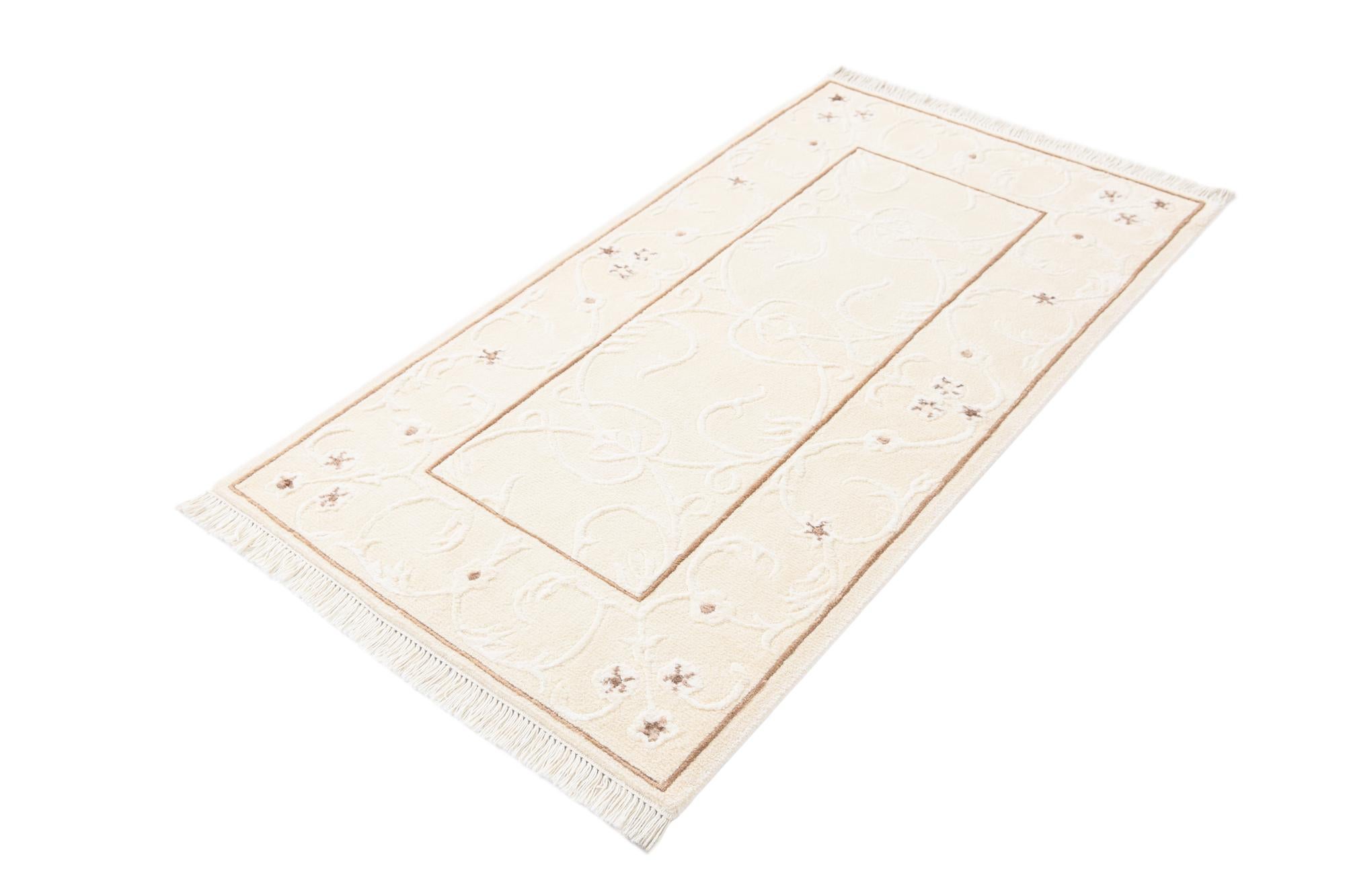 2' 8 x 4' 11 Hand Knotted Darya Wool Rug