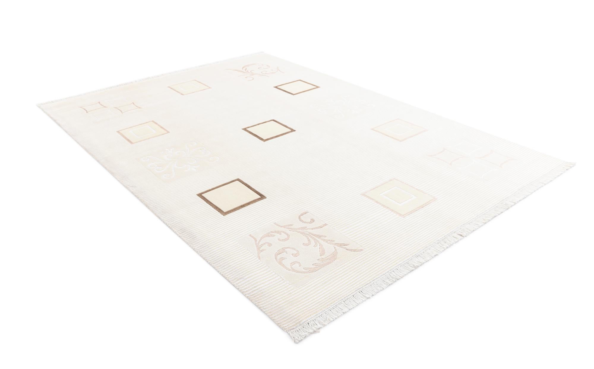 6' 11 x 9' 7 Hand Knotted Darya Wool Rug