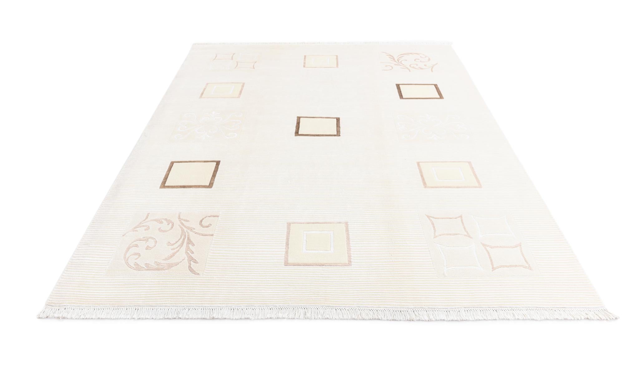 6' 11 x 9' 7 Hand Knotted Darya Wool Rug